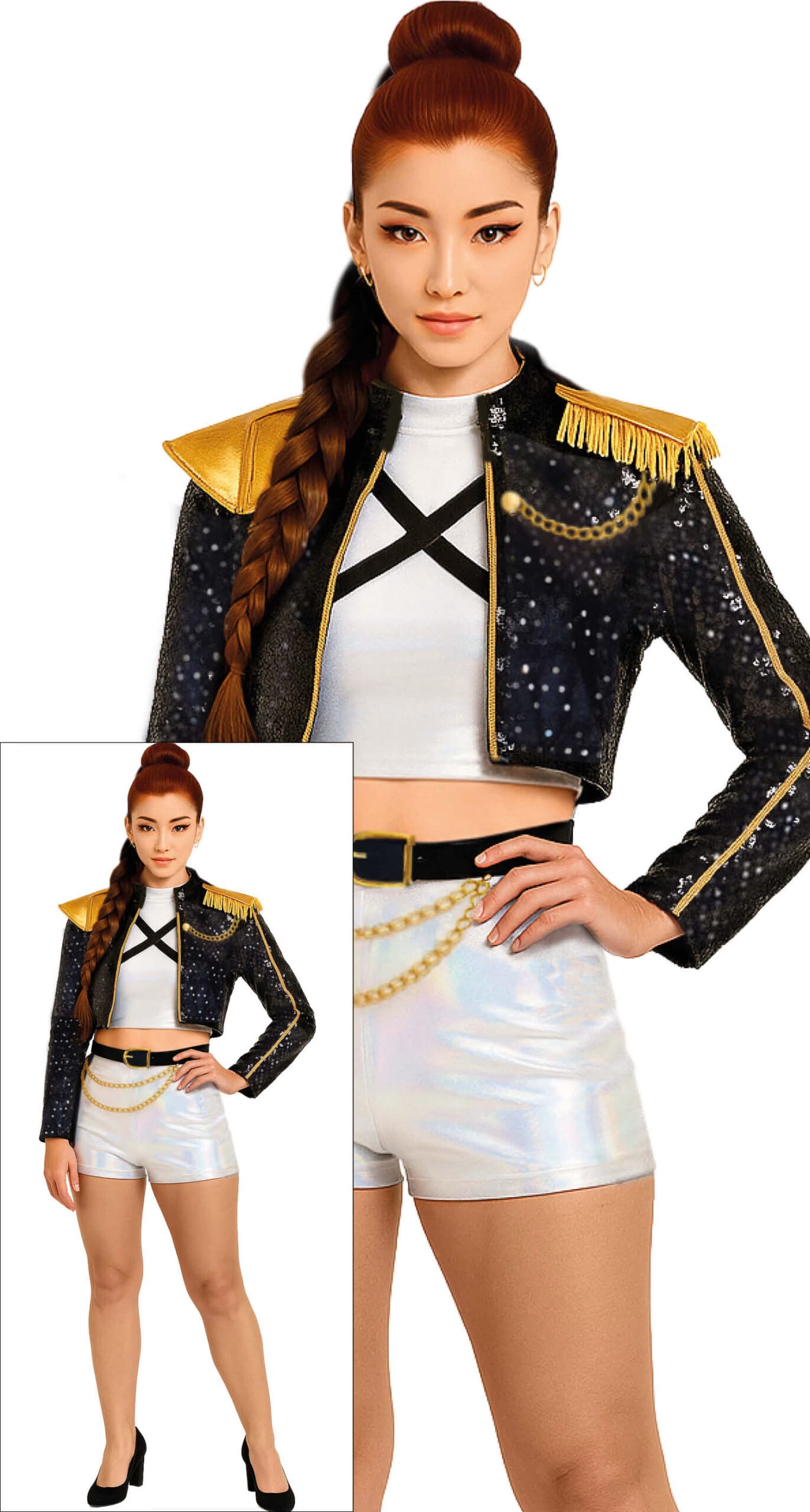 GUI pop-star silver leader, adulta, 42   44 (l)