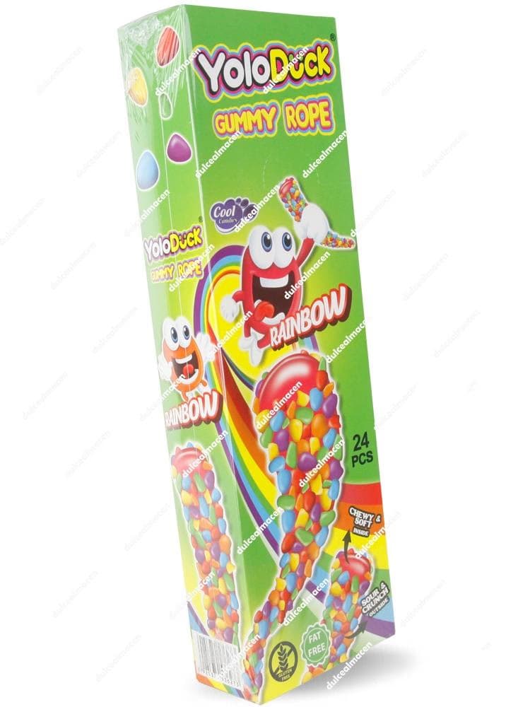 Estuche de 24 unidades de Cool Gummy Rope de YoloDuck en Dulcealmacen