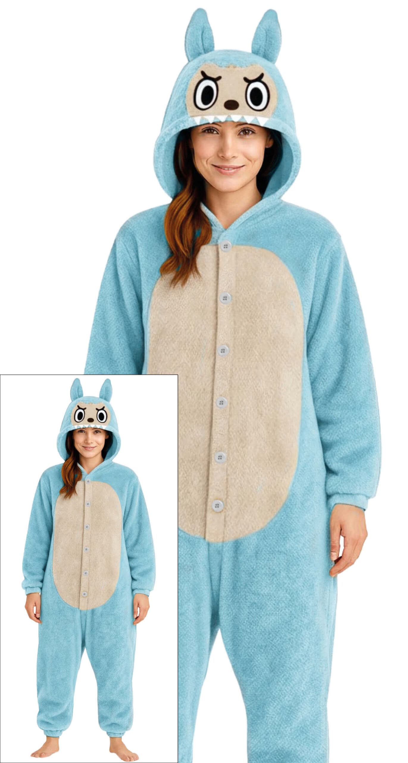 GUI lulu monster pyjama azul, adulta, 42 - 44 (l)
