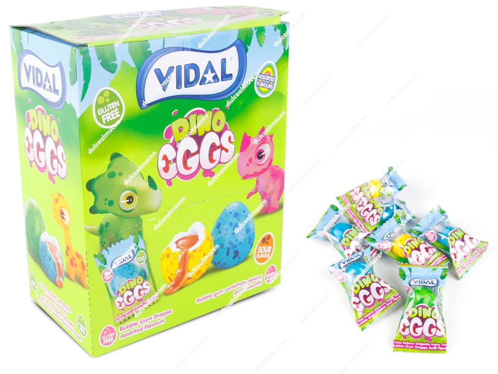 Vidal Chicle Dino Eggs 200 uds - Chicles Huevo de Dinosaurio