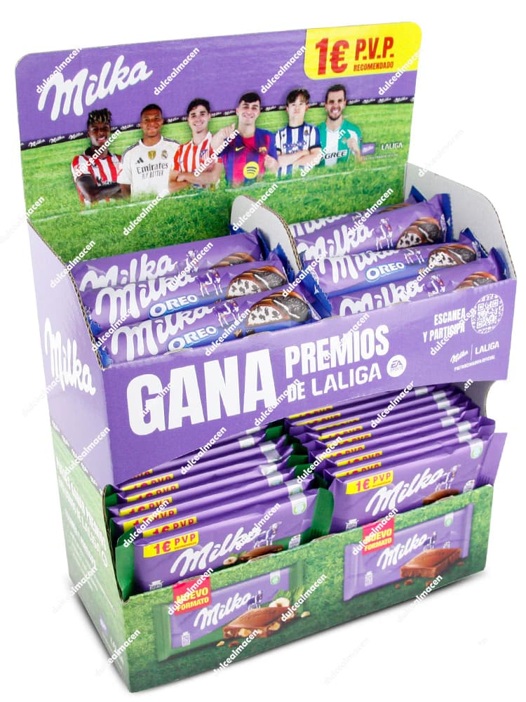 Milka Mini Tabletas 52 Uds - Chocolate con Leche Formato Ahorro