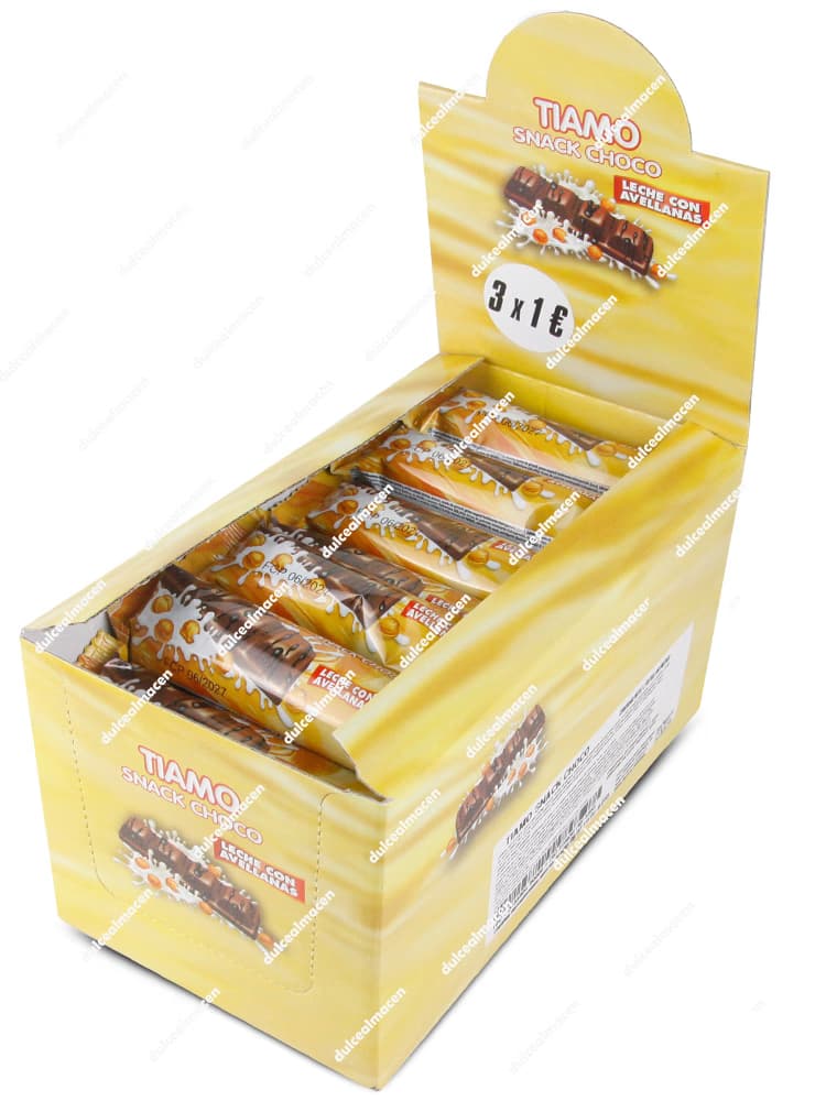 Tiamo Barrita Crema Avellanas 48 Uds - Barritas Chocolate