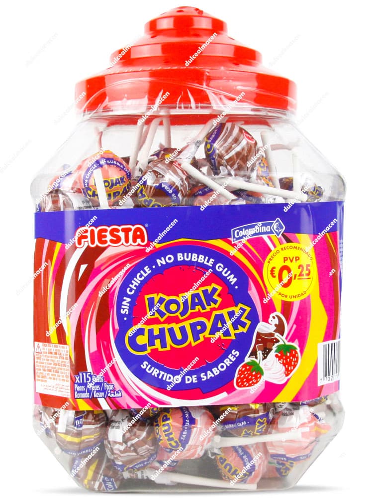 Caramelos Fiesta Koyak Chupak con Chicle (Caja 115 uds)