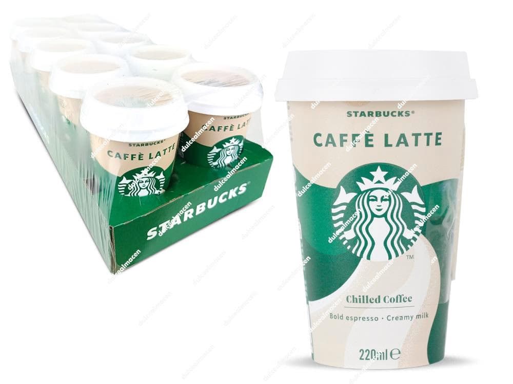 Starbucks Caffe Latte 220ml - Café Frío Listo para Tomar
