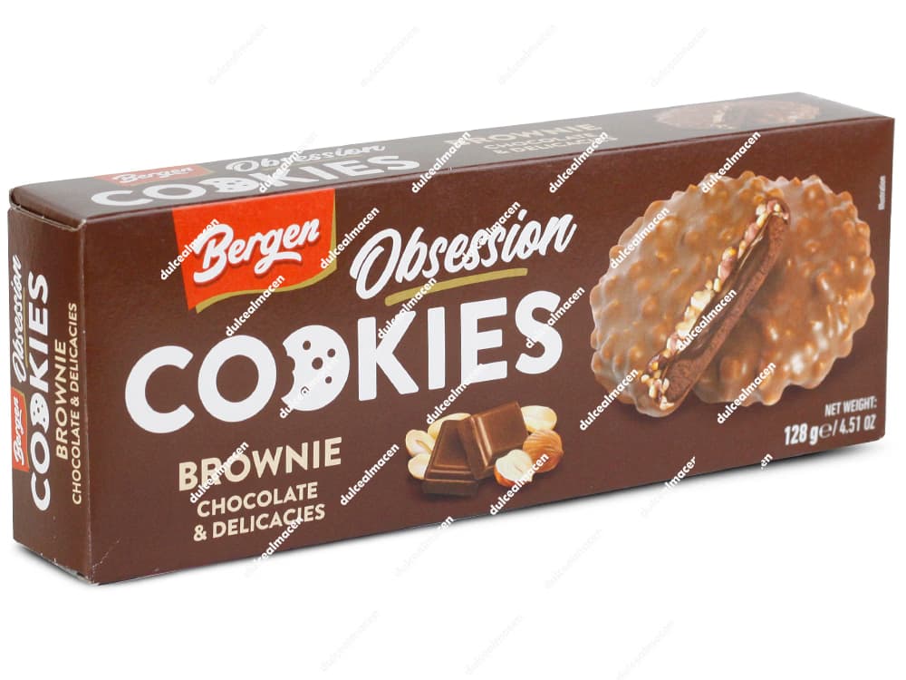 Bergen Cookies Brownie 128g - Galletas American Style