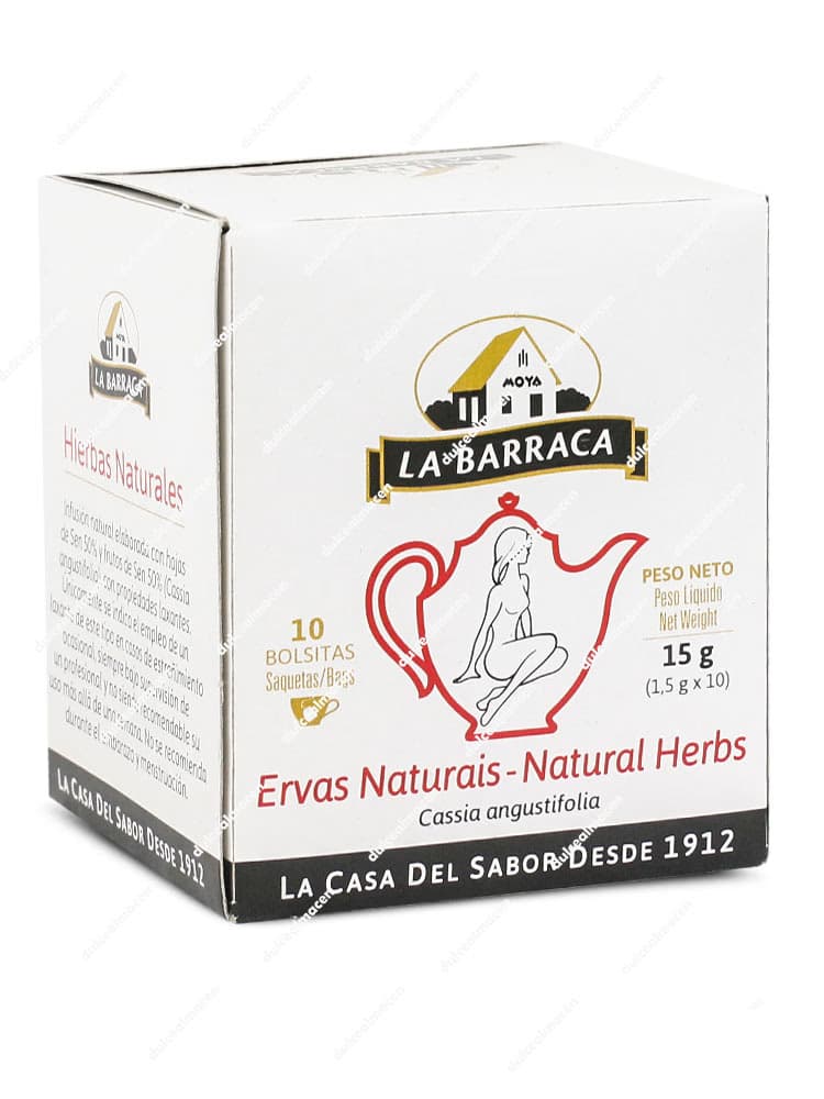Barraca infusiones hierbas naturales 10 uds caja de bolsitas de té en Dulcealmacen