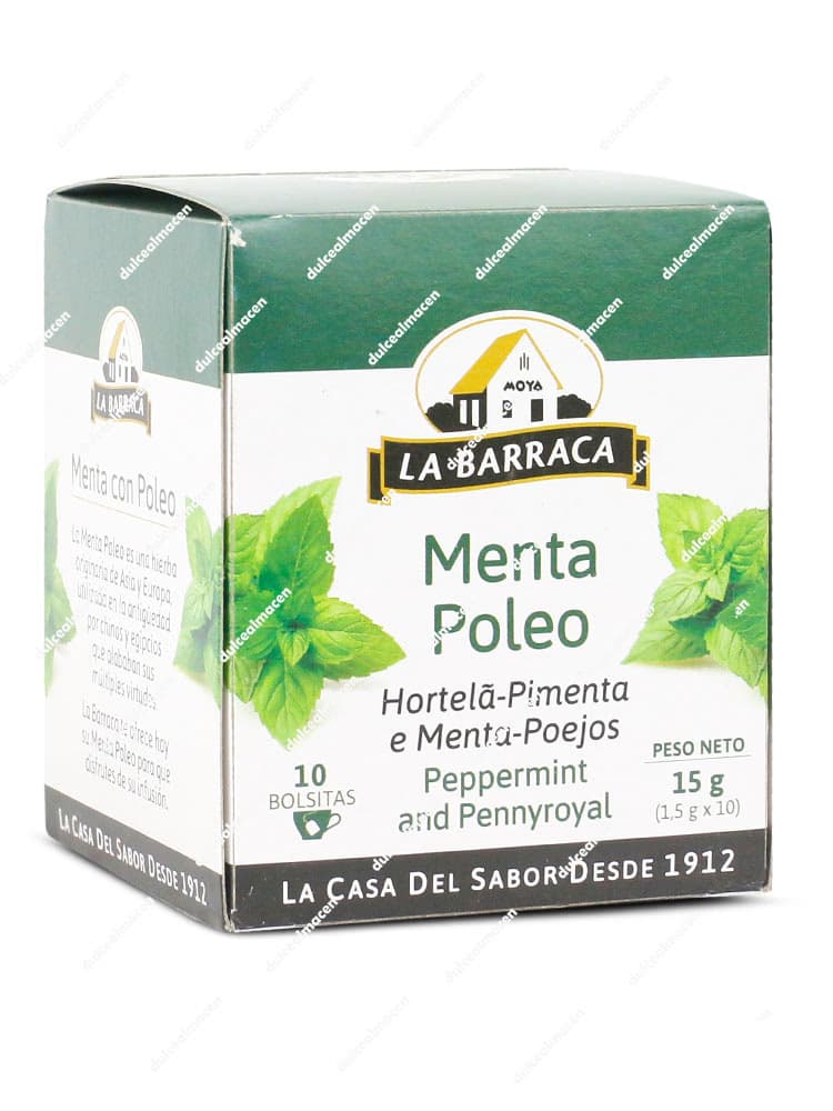 Barraca infusiones menta poleo 10 uds