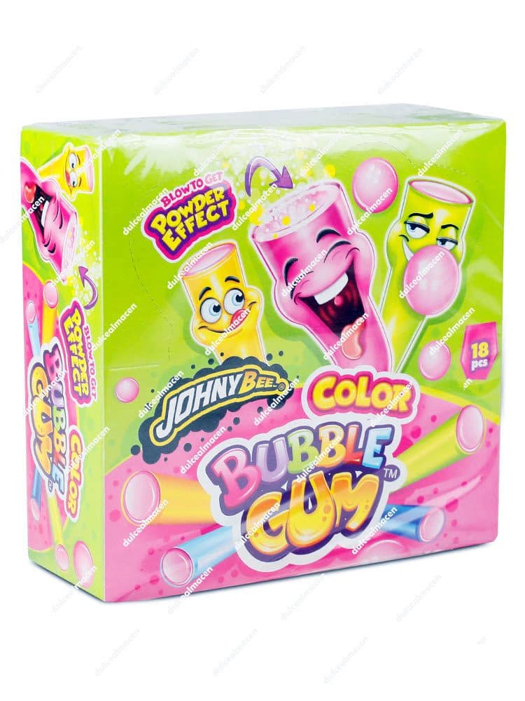 Bee color bubble gum 18 uds