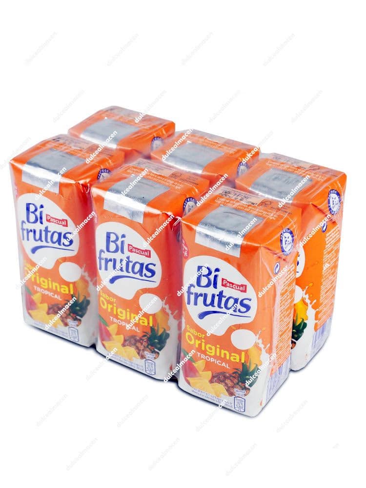 Pack de 6 unidades de Bifrutas Tropical 200 ml de Pascual - Dulcealmacen