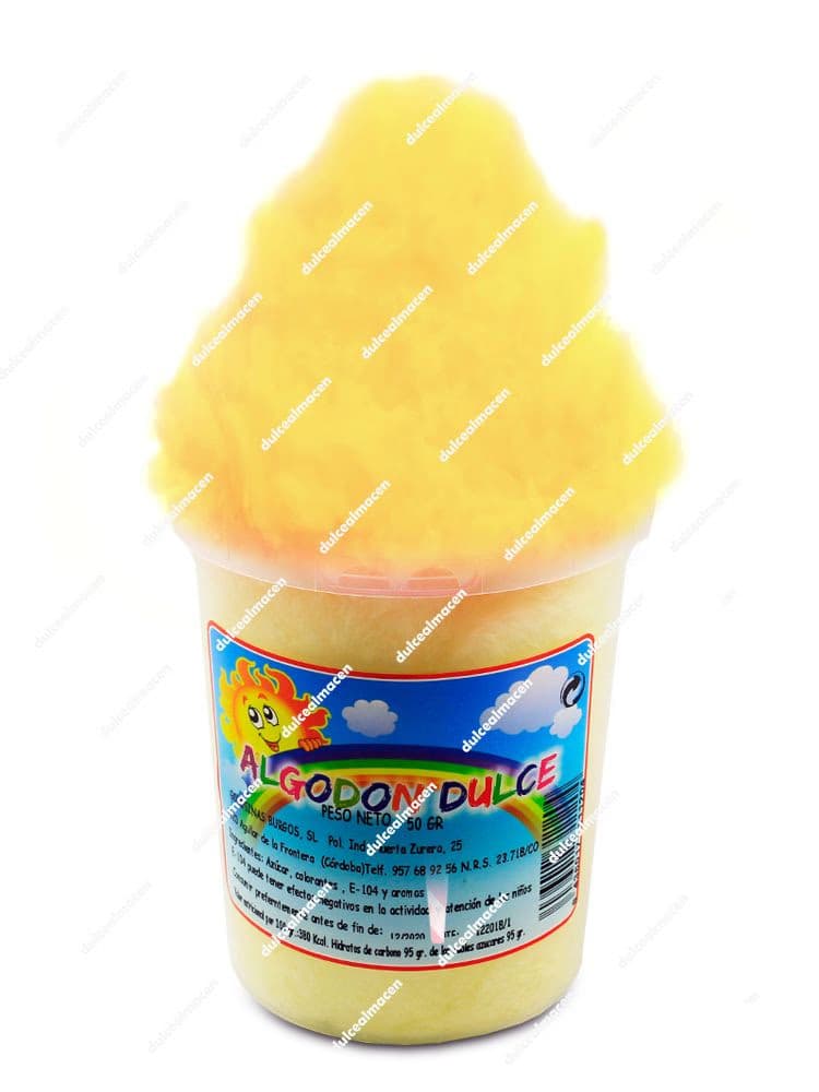 Burgos Algodón de Azúcar Sabor Plátano 50 gr