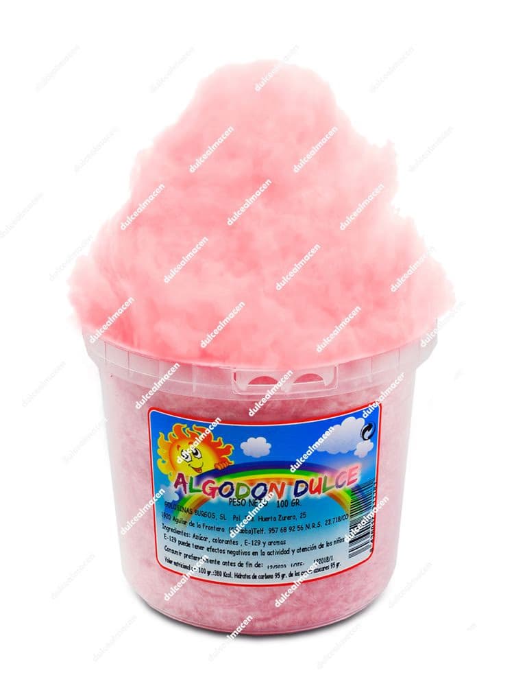 Burgos Algodón de Azúcar Sabor Fresa 100 gr