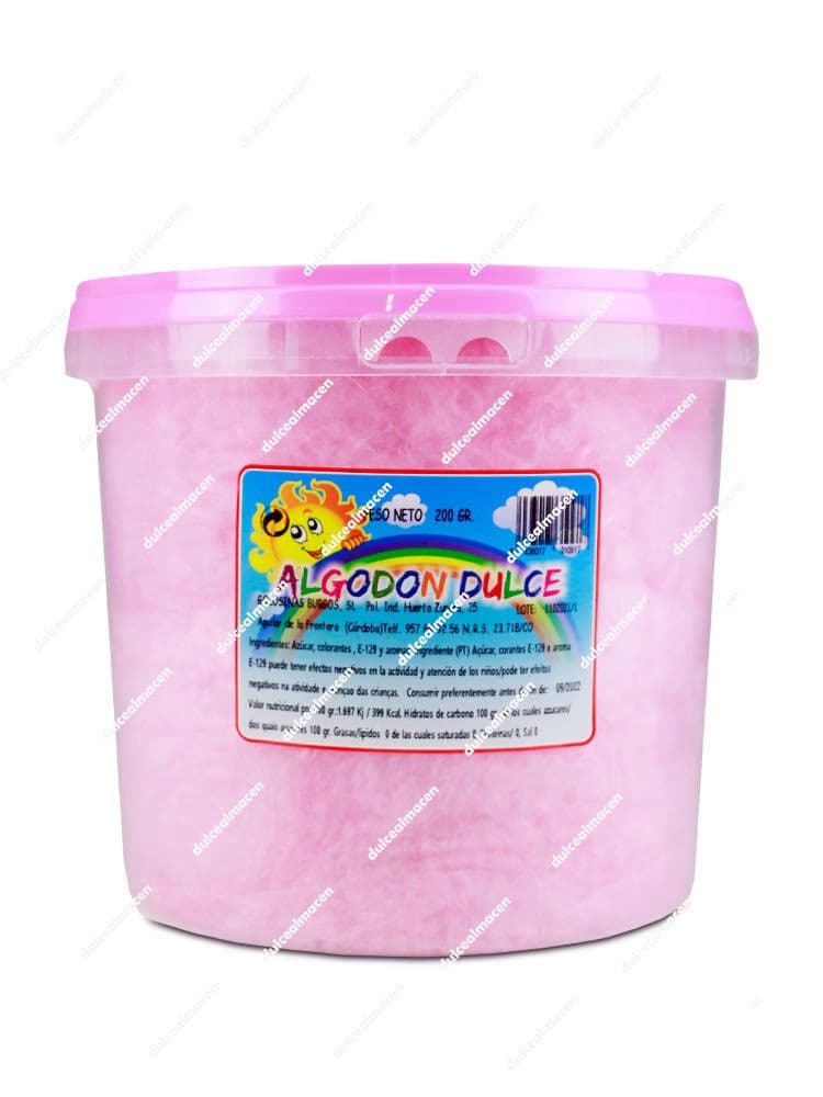 Burgos Algodón de Azúcsr Sabor Fresa 200 gr