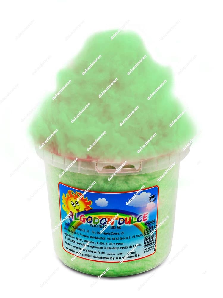 Burgos Algodón de Azúcar Sabor Verde 100 gr