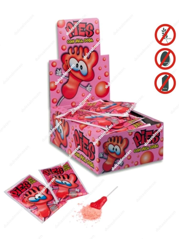 Cerdan Pies Pica Soda Fresa 40 uds