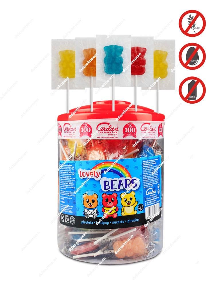 Cerdan piruleta osos 125 uds