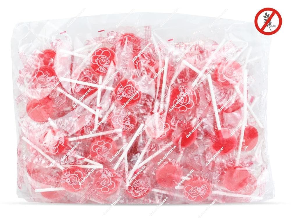 Piruletas de Cereza Redondas Cerdan 100 Unidades