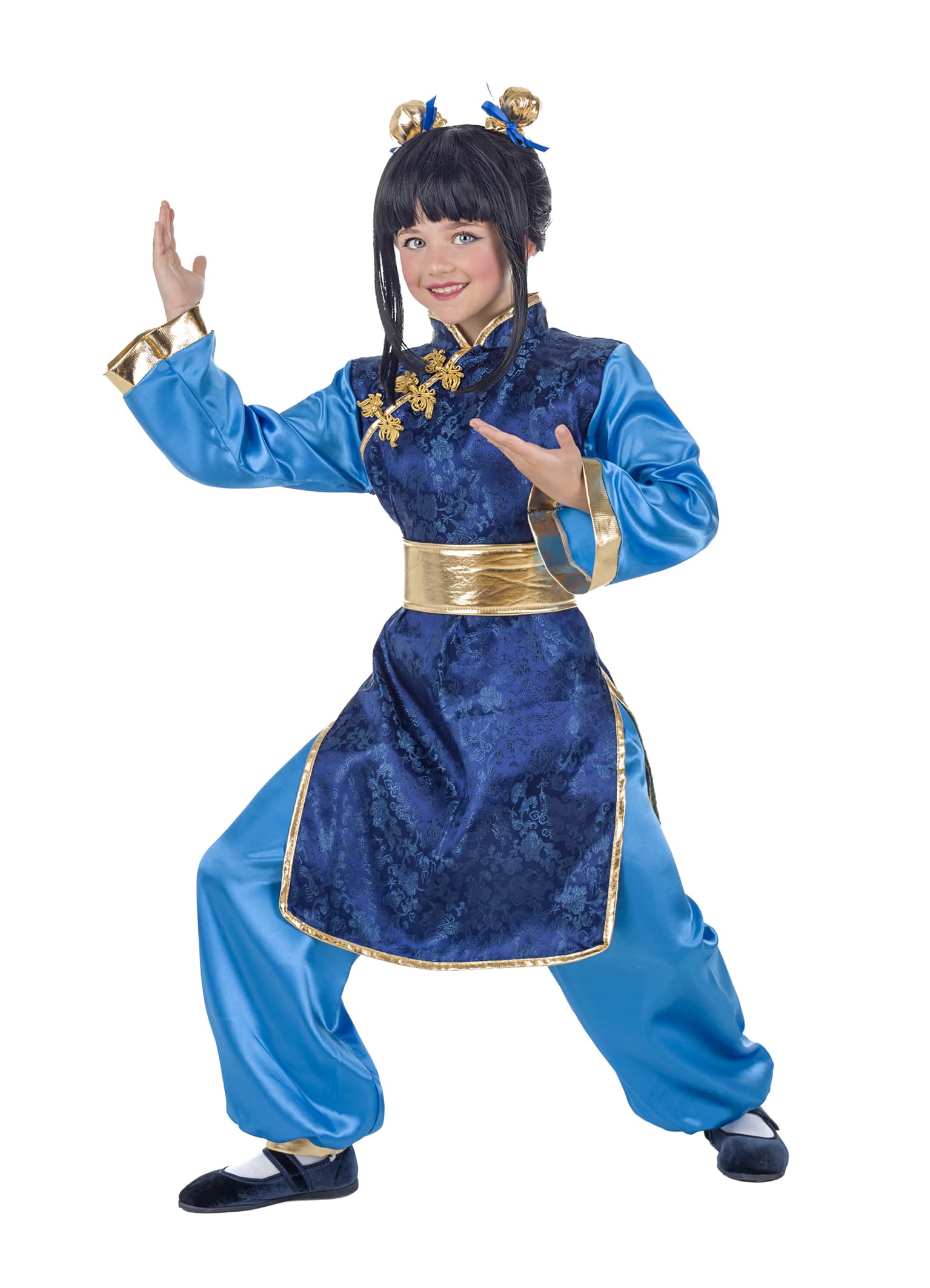 Kimokaweii disfraz  3-4 china azul