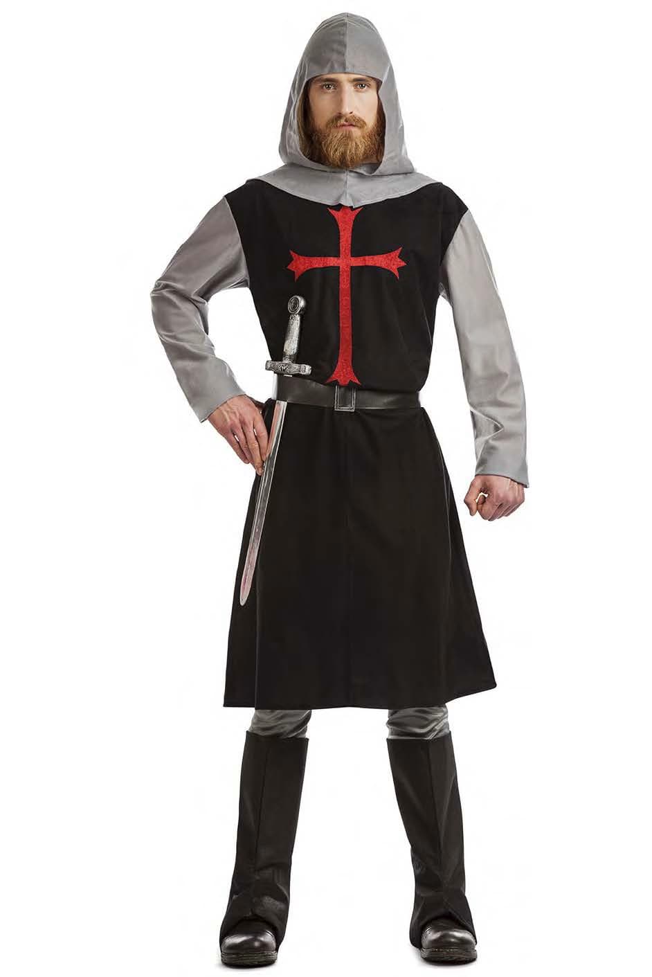 Kimokaweii disfraz  t-s cruzado negro medieval