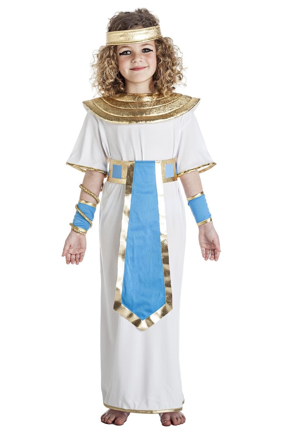 Kimokaweii disfraz  3-4 egipcia  azul/blanca
