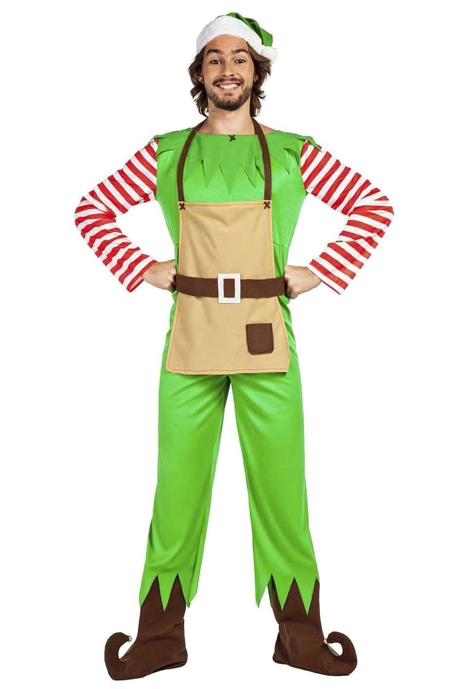 Kimokaweii disfraz  t-m/l elfo rayas navidad