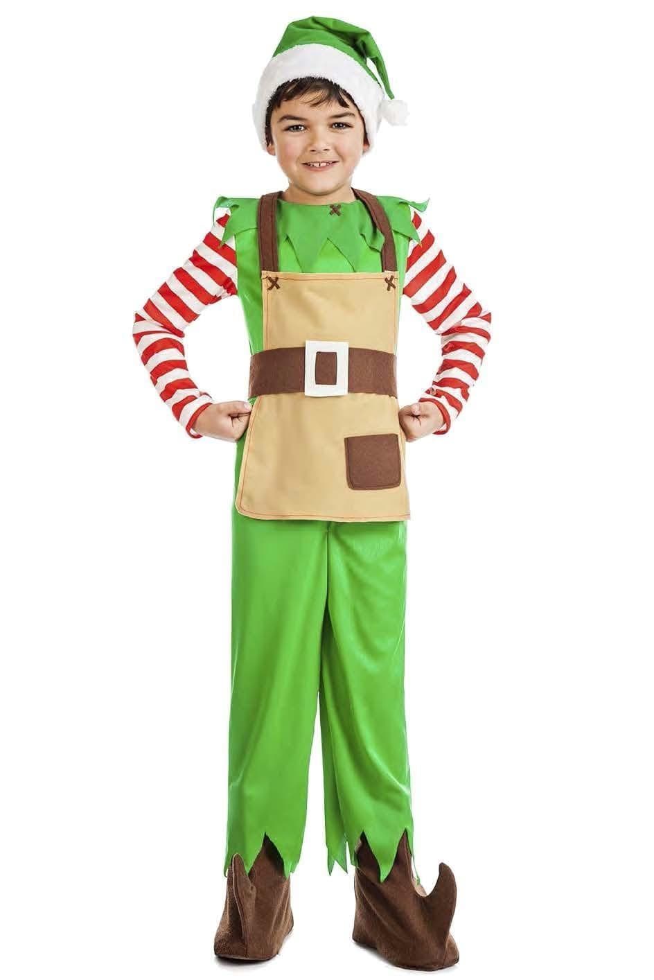 Kimokaweii disfraz  7-9 elfo navidad rayas