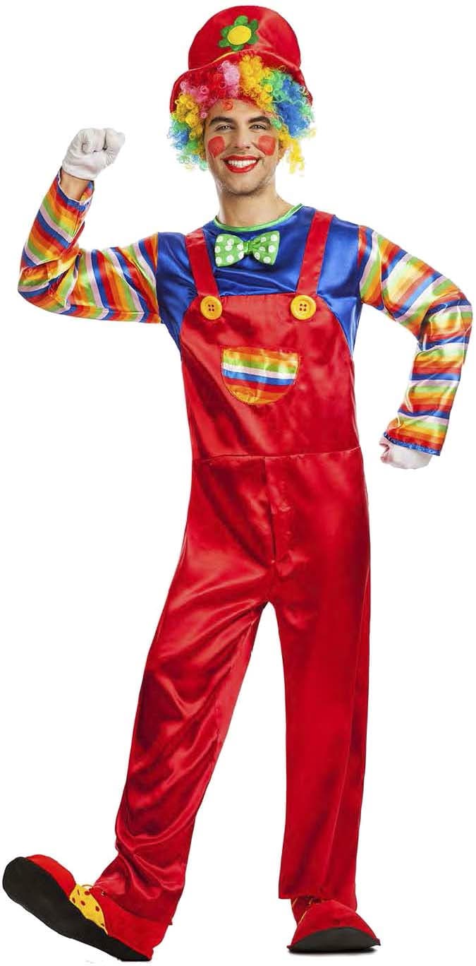 Kimokaweii disfraz  t-m/l payaso rojo con sombrero