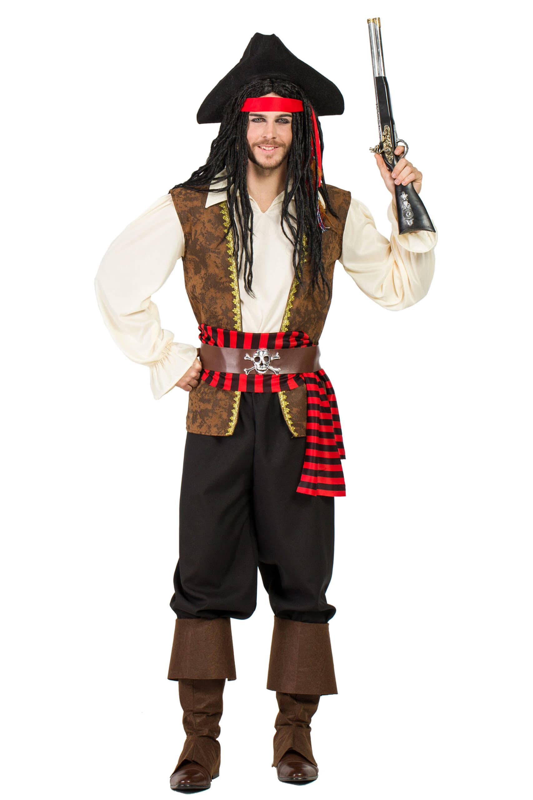 Kimokaweii disfraz  t-s capitan pirata hombre