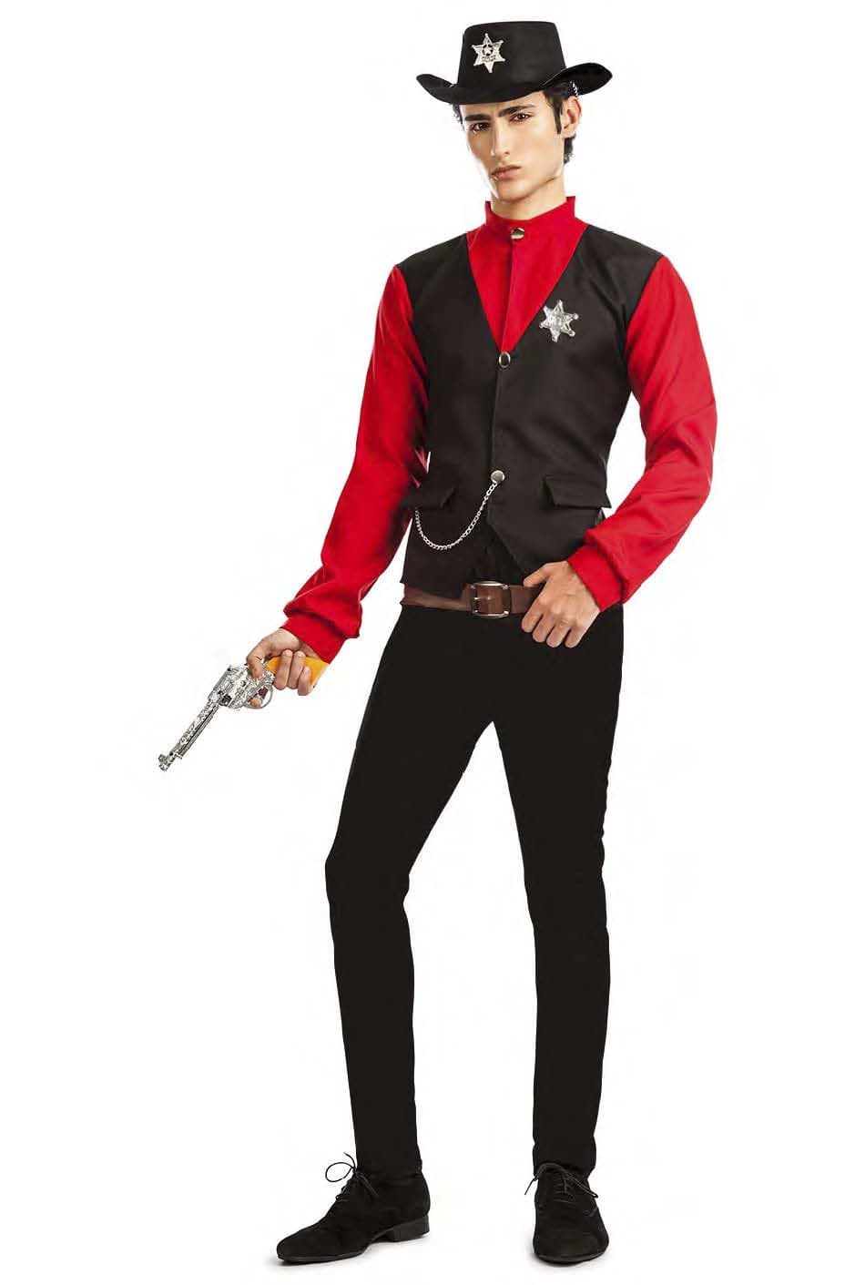 Kimokaweii disfraz  t-m/l sheriff - vaquero hombre