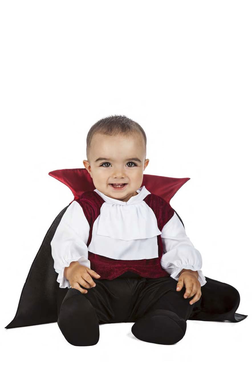 Disfraz de Vampiro Kimokaweii Bebé | Traje de Drácula para Halloween 0-12 meses (Car&Gus)