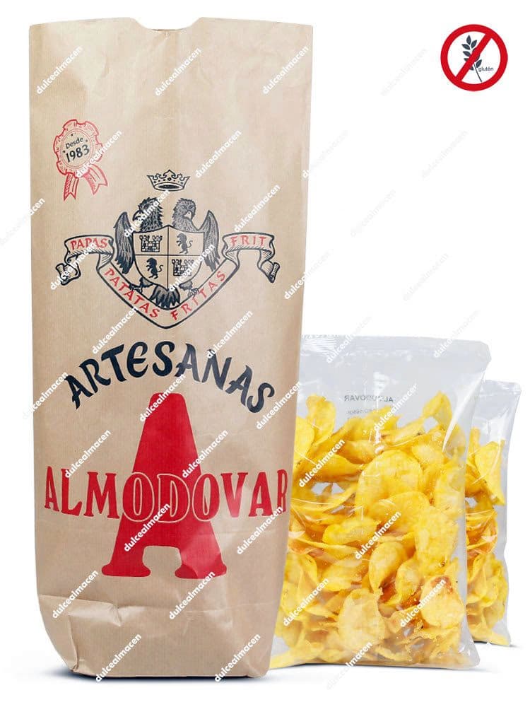 Patatas Fritas Almodovar Cartucho 330 gr aperitivo artesano crujiente disponible en Dulcealmacen