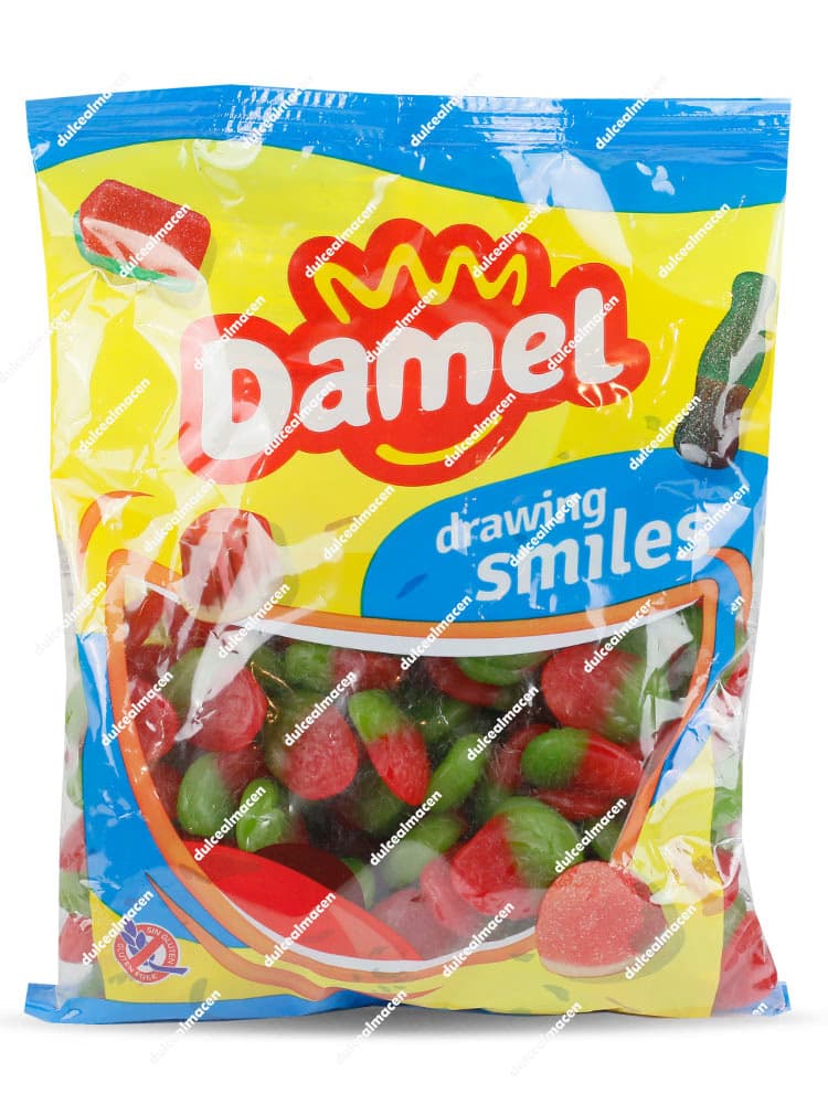 Damel Fresas Brillo: Dulces Golosinas Rojas, 250 Unidades