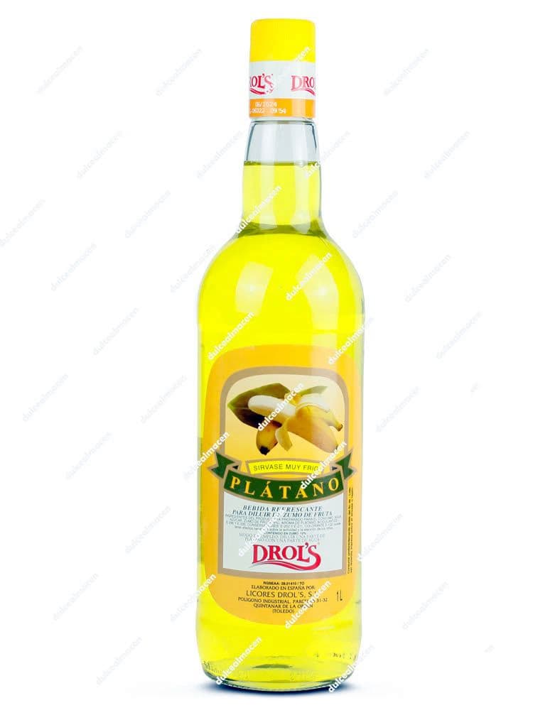 Drols Licor de Plátano Sin Alcohol 1 L