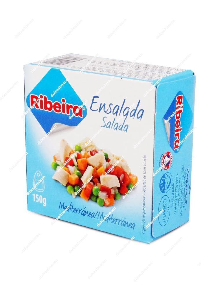 Envase de 150 g de Ensalada Mediterránea Ribeira, plato preparado listo para comer con ingredientes naturales - Dulcealmacen