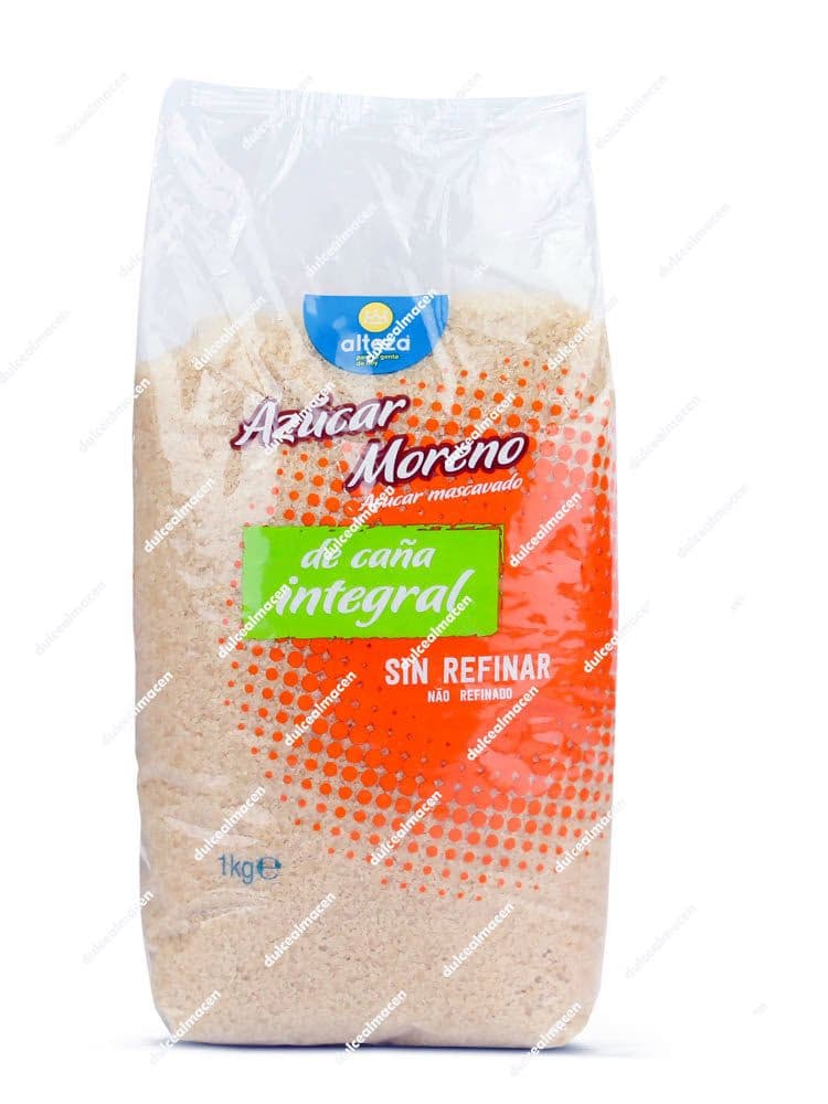 Alteza azúcar moreno integral 1 kg paquete de endulzante en Dulcealmacen