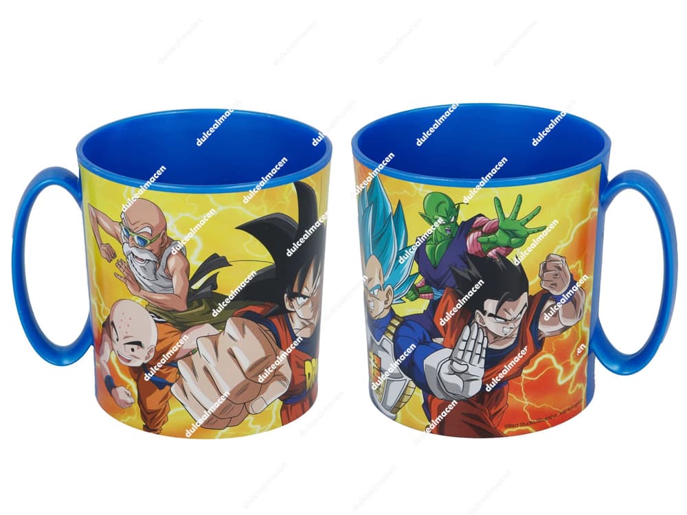 Taza de plástico para microondas de 390ml con ilustración de Goku Ultra Instinto de Dragon Ball Super marca Stor