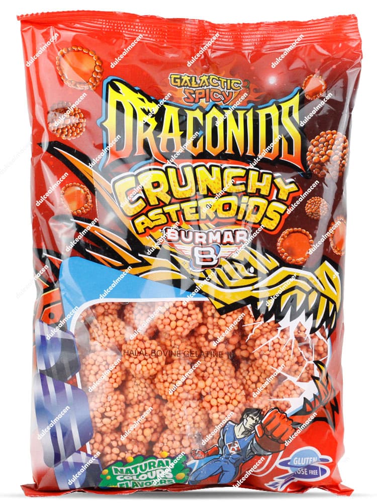 Bolsa de 1kg de gominolas rojas Mora Asteroide Draconids Spicy de Burmar en Dulcealmacen