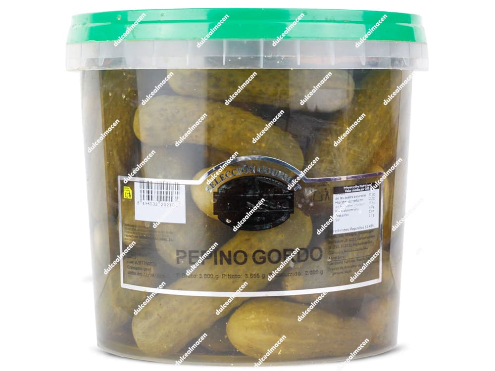 Pepinillos Gordos La Encajera Cubo 3,8kg - Selección Gourmet