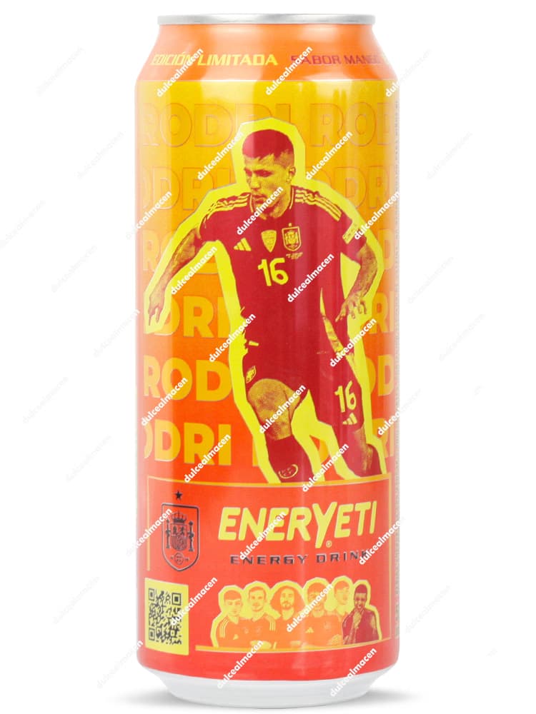 Eneryeti Mango Go! 500ml - Bebida Energética Baja en Calorías | Edición Limitada Rodri
