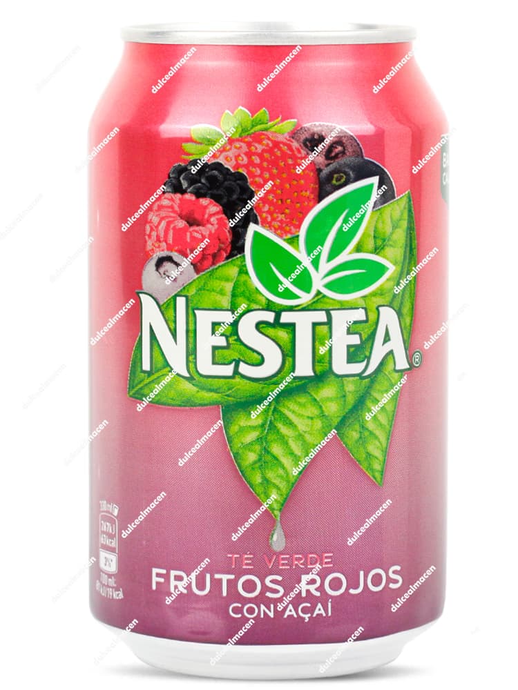 Lata de Nestea Té Verde Frutos Rojos con Acaí 33cl - Dulcealmacen