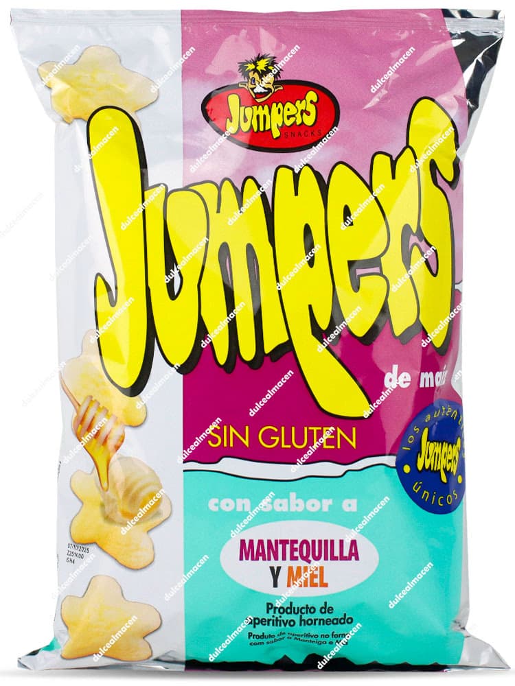 Bolsa de Jumpers Super Ración Familiar sabor mantequilla y miel en Dulcealmacen