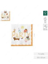 Servilletas Puppies 2 Capas (33x33cm) - Pack 20 Unidades | FSC Mix 70%