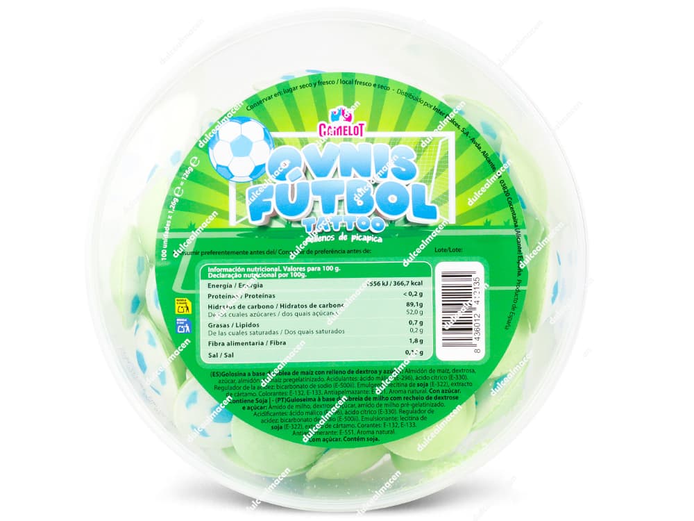 Camelot Ovnis de Fútbol de Gominola 100 uds