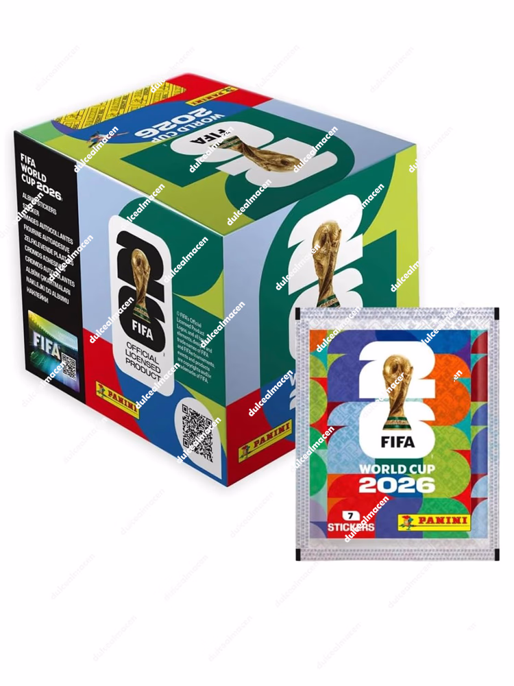 Panini Cromos World Cup 50 uds | Caja de Sobres de Fútbol del Mundial