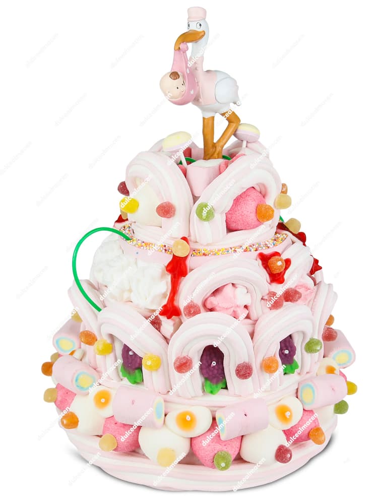 Dulcealmacén Tarta de Chuches Clásica 4 Pisos Bautizo