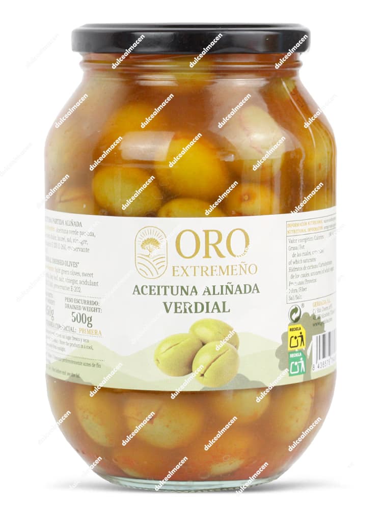 Oro Extremeño Aceituna Aliñada Verdial 850 gr
