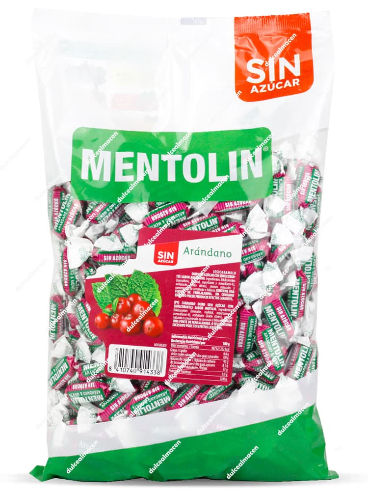 Mentolin Caramelos Arándanos Sin Azúcar 1 kg