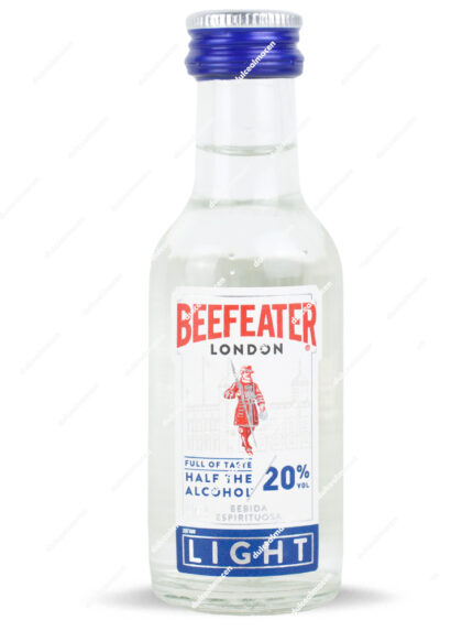 Mini Beefeater Light 5 cl, ginebra ligera en formato miniatura disponible en Dulcealmacen