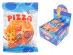 Caja expositora de 36 unidades de gominola con forma de pizza de la marca King Regal, producto sin gluten envuelto individualmente - Dulcealmacen