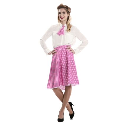 EU pin-up set rosa t-ml (falda, corbata)