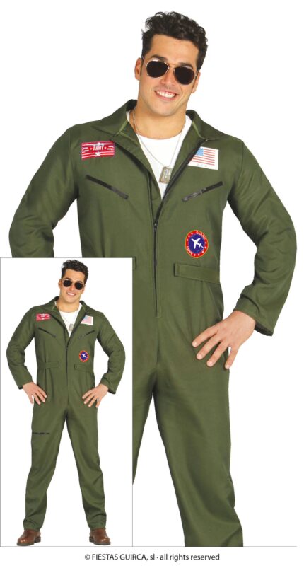 GU piloto caza, adulto, 46   48 (s)